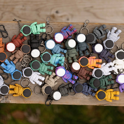 Rocket Rider — Astronaut Keychain with Capsule