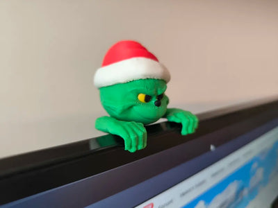 Monitor Grinch Christmas Monitor Decor – Holiday Decor