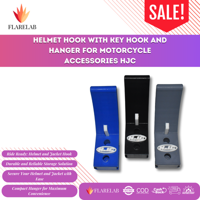 HJC Helmet Holder with Key Hook & Jacket Hanger | Flarelab