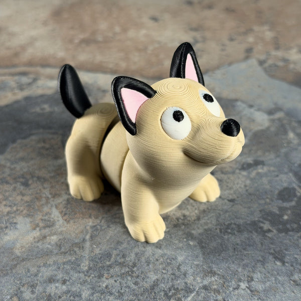 Chunky Puppy — 3D-Printed Articulated Flexi | Flarelab Manila
