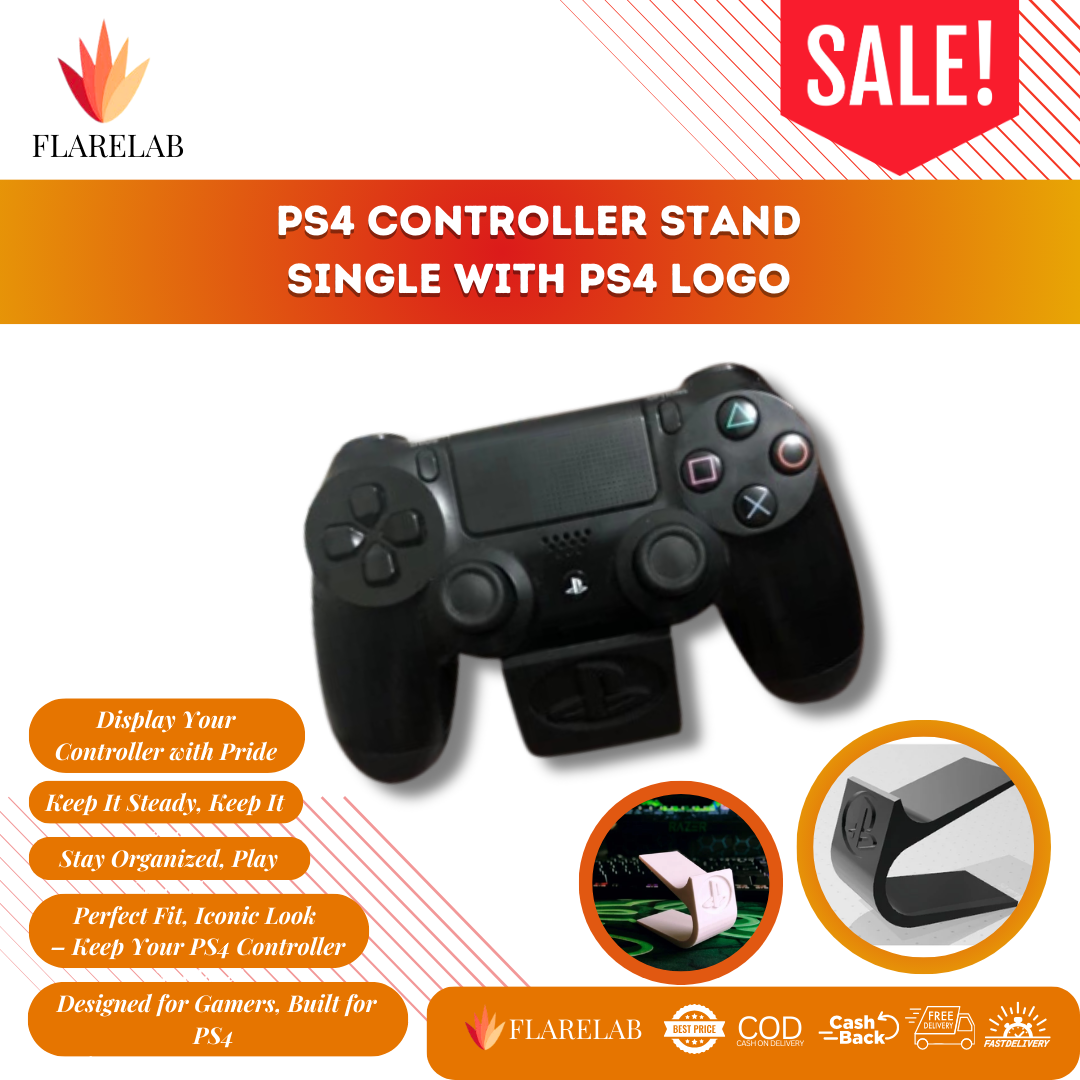PS4 Controller Stand Single With PS4 LOGO