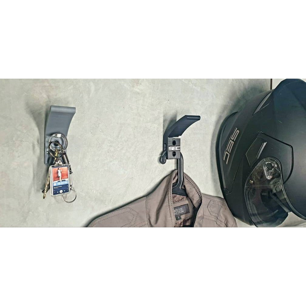 SEC Helmet Holder with Key Hook and Hanger for Motorcycle Jacket