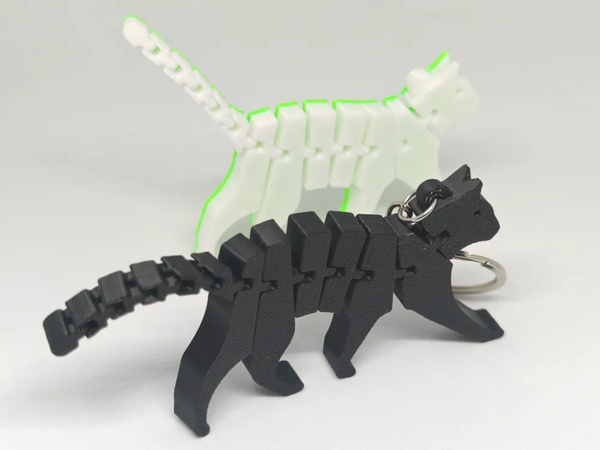 Flexi Cat Keychain
