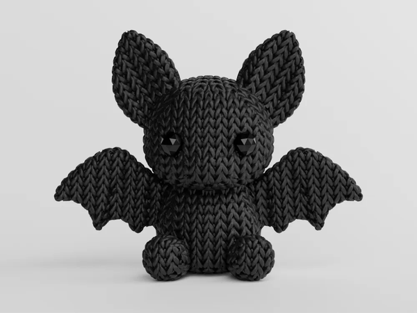 Knitted Bat Figurine