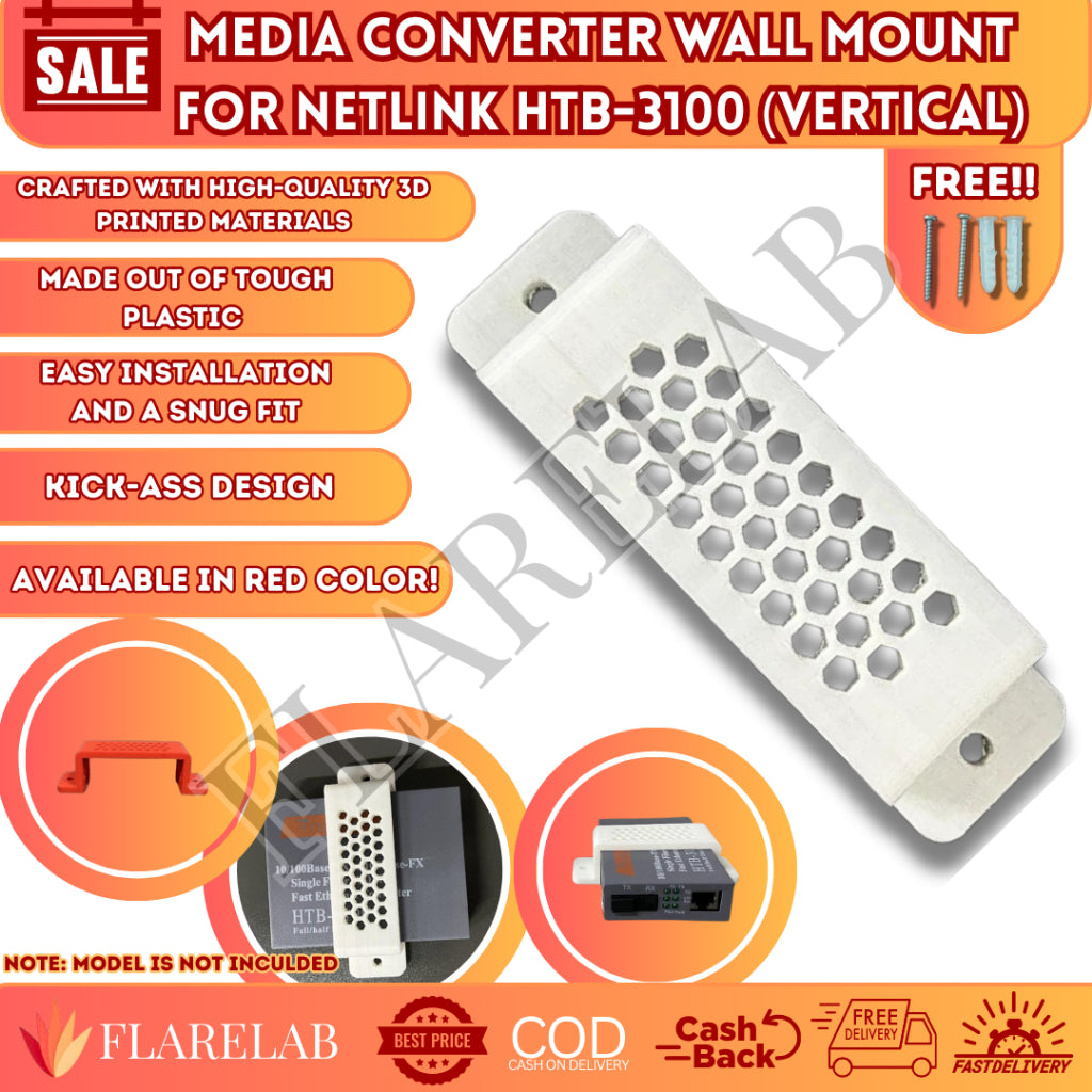 Media converter Wall Mount For NETLINK HTB-3100