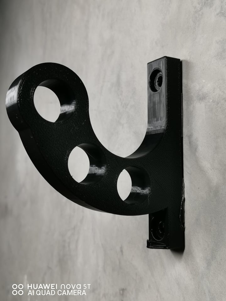 Helmet Wall Mount Motorcycle Holder Universal KNUCKLE with Keyholder