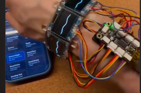 Eight Tiny Screens, One Wrist: How a Wrap-Around ESP32 Watch Works