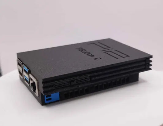 PS2-themed 3D printed case for Raspberry Pi 4 and Pi 5