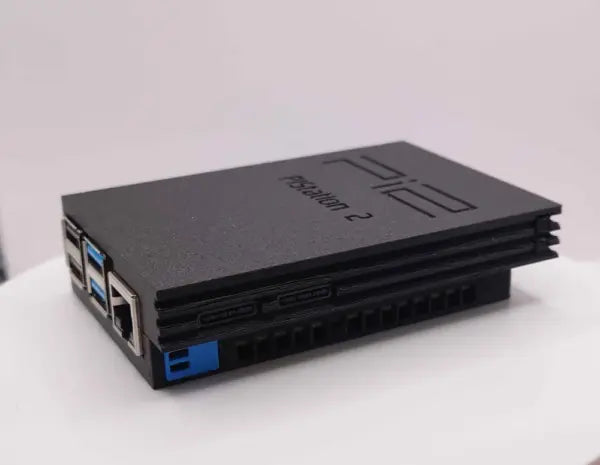 PS2-themed 3D printed case for Raspberry Pi 4 and Pi 5