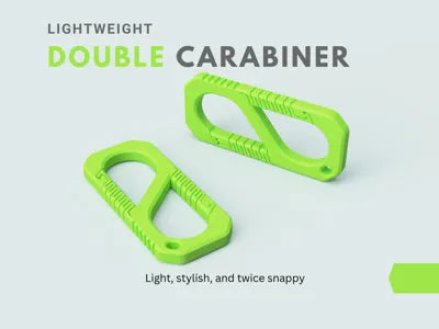 Pocket Double Carabiner Durable Lightweight – Everyday Carry Tool