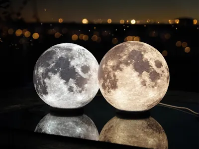 Moon Lamp for LED Lamp 001 HiRes No Supports – Decor Lamp