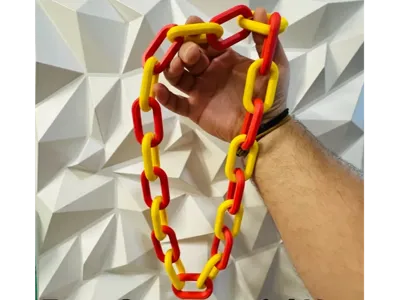 Large Fan Chain Necklace Statement Jewelry – Fidget Accessory
