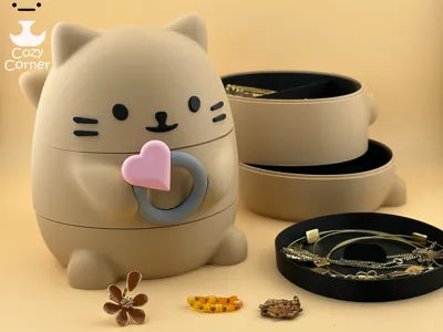Cat Jewelry Box Feline Storage – Storage Organizer