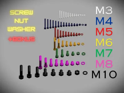 Screw Set M3-M10 ISO 4017 Display & Educational – Learning Toy