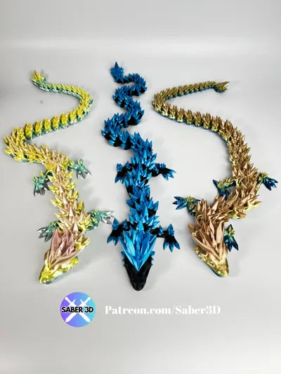 Articulated Crystal Dragon by Saber Original – Flexible Toy