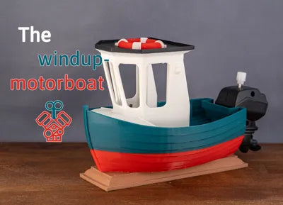 Boat Model 010 Wind-Up Motor Boat Bath Toy