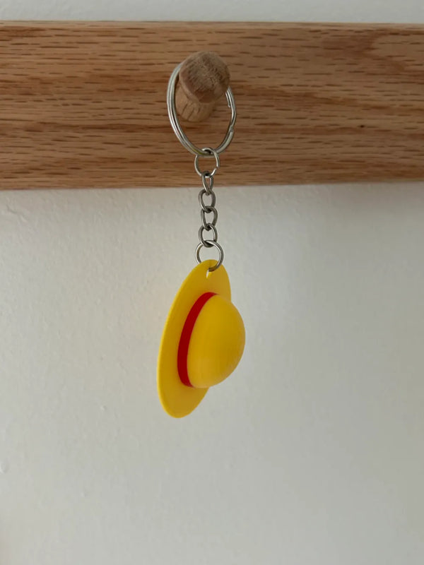 Straw Hat Keychain One Piece Fan Gift