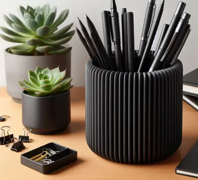 Modern Ribbed Pencil Holder | Flarelab