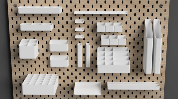 IKEA SKADIS Add-Ons Parametric Bins Shelves – Pegboard Accessory