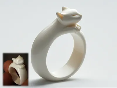 Ring of Feline Longing Cat Ring – Fidget Accessory