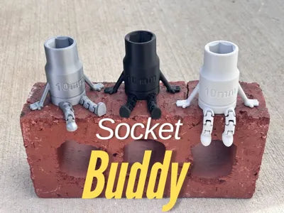 10mm Socket with Articulated Legs Garage Mascot – Novelty Gift