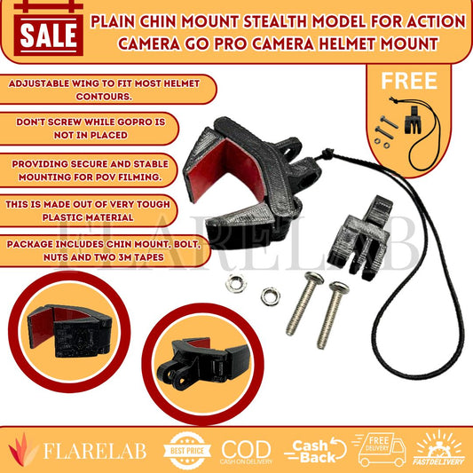 Chin Mount STEALTH model for Action Camera Go Pro Camera Helmet Mount for KYT NFR