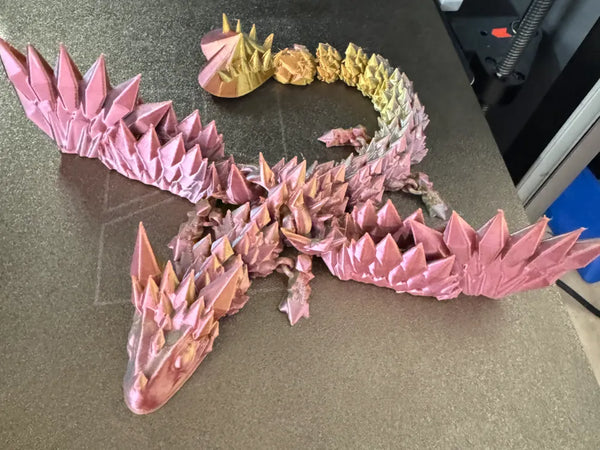 Baby Crystal Wing Dragon Heart Tail V3 – Flexible Toy