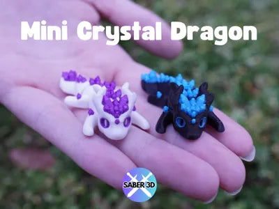 Mini Articulated Crystal Dragon Pocket Flexi – Flexible Toy