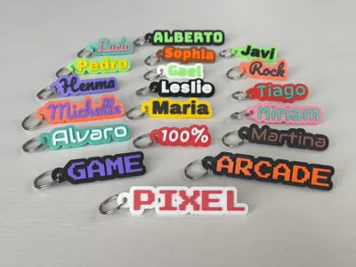 Customizable Name Keychain with Border Personalized