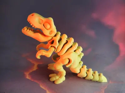 Flexi Skeleton T-Rex Dinosaur Bony Articulated Toy – Flexible Toy