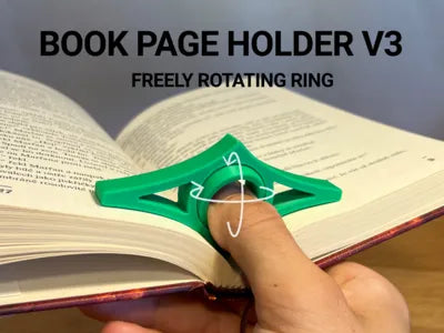 Book Page Holder V3 Reading Aid