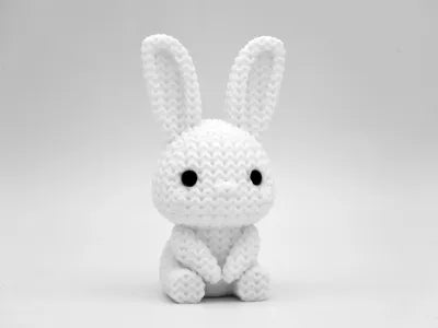 Knitted Easter Bunny Rabbit Spring Decor – Holiday Decor