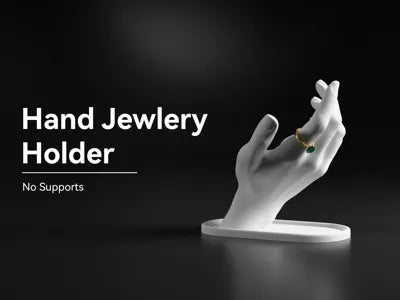 Scanned Hand Jewelry Holder No Supports – Storage Organizer
