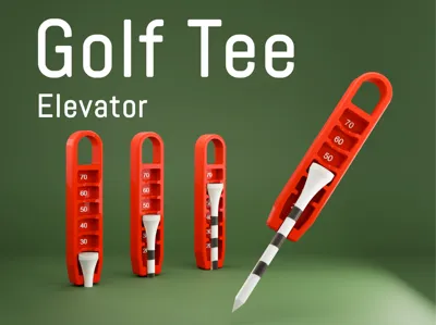 Golf Tee Elevator Pop-Up Tee Holder – Sports Accessory