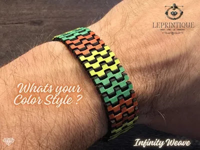 Designer Bracelet Infinity Weave Statement – Fidget Accessory