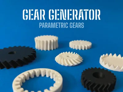 Gear Generator Parametric Gears Racks Set – Maker Tool