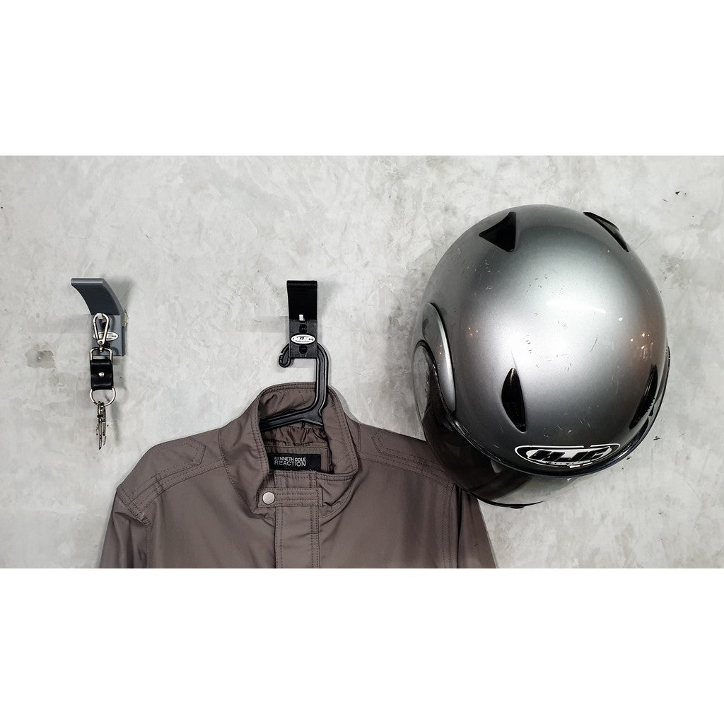 HJC Helmet Holder / Helmet Hook with Key Hook and Hanger for Motorcycle Accessories HJC Compatible