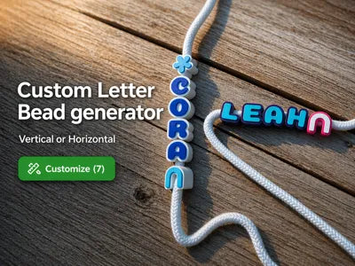 Custom Letter Beads Alphabet Set | Flarelab