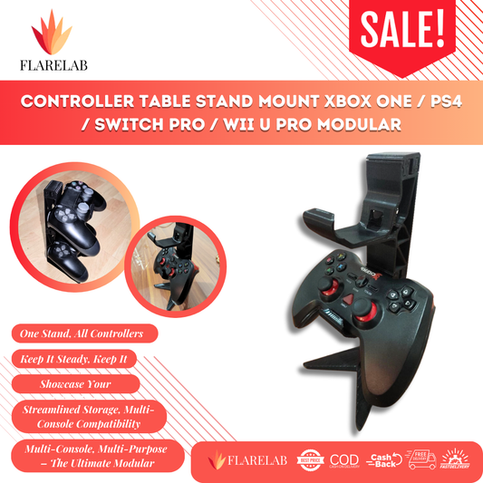 Controller Table Stand Mount XBOX One / PS4 / Switch Pro / Wii U Pro Modular