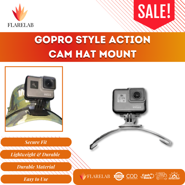 GoPro-Style Action Cam Hat Mount | Flarelab