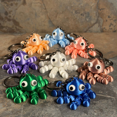 Articulated Octopus — 3D-Printed Keychain | Flarelab Manila