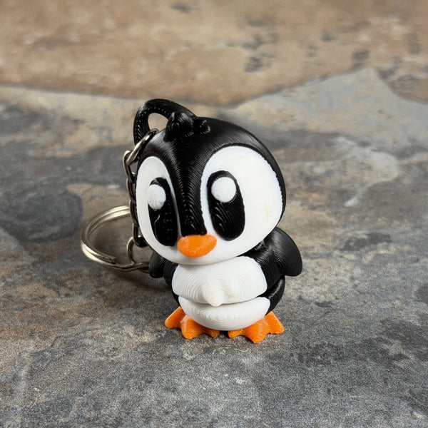 Big-Eye Penguin — 3D-Printed Keychain | Flarelab Manila