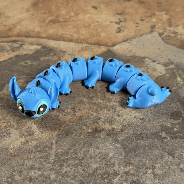Chunky Wiggle Stitch — 3D-Printed Articulated Flexi | Flarelab Manila