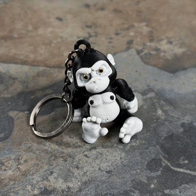 Gorilla — 3D-Printed Keychain | Flarelab Manila