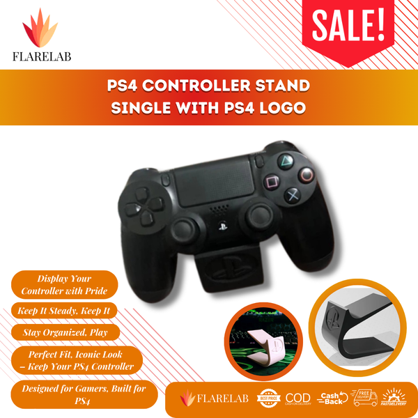 PS4 Controller Stand with PS4 Logo | Flarelab