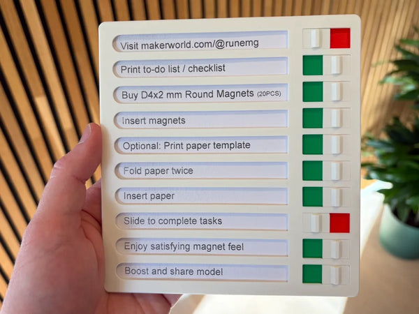 To-Do List Frame with Reusable Switches | Flarelab