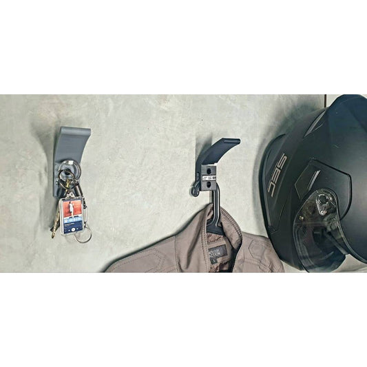 SEC Helmet Holder with Key Hook and Hanger for Motorcycle Jacket