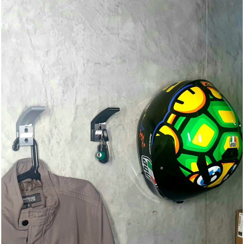 AGV Helmet Holder with Key Hook and Hanger for Motorcycle Jacket AGV Helmet Compatible