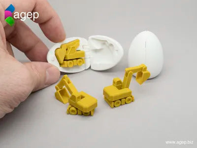 Surprise Egg 4 Tiny Excavator Articulated Toy