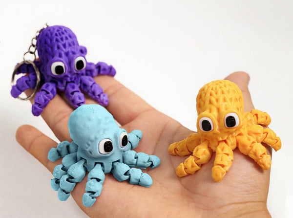 Mini Octopus - Articulated Keychain